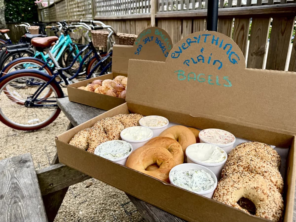 Breakfast catering spread